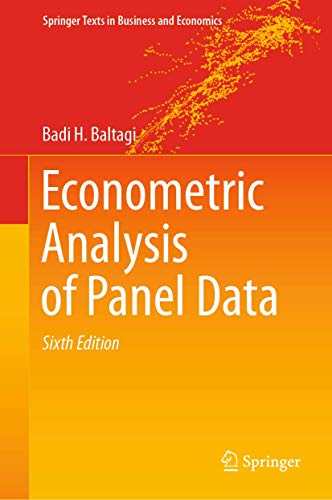 Beispielbild fr Econometric Analysis of Panel Data (Springer Texts in Business and Economics) zum Verkauf von BooksRun