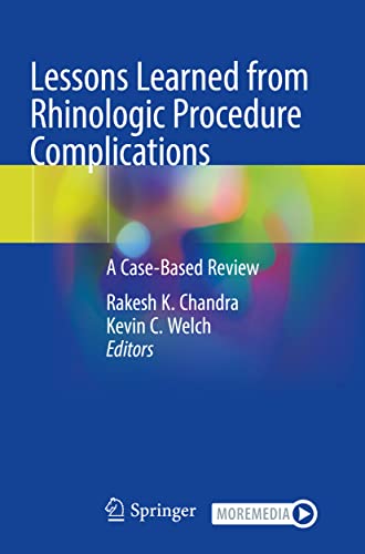 Beispielbild fr Lessons Learned from Rhinologic Procedure Complications zum Verkauf von Blackwell's