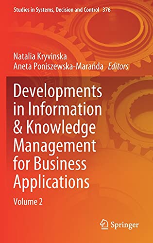 Imagen de archivo de Developments in Information & Knowledge Management for Business Applications. Volume 2. a la venta por Gast & Hoyer GmbH