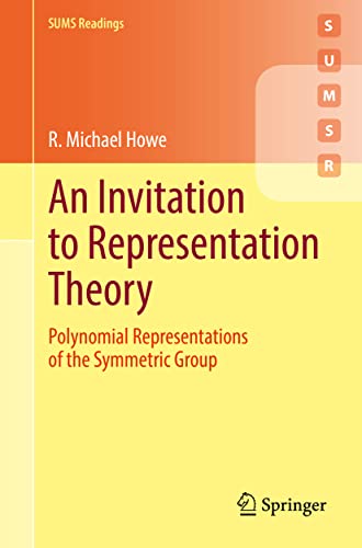 Beispielbild fr An Invitation to Representation Theory zum Verkauf von PBShop.store US