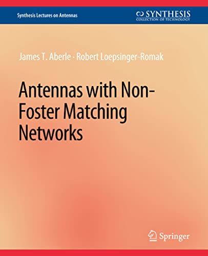 9783031004049: Antenas con redes de emparejamiento no adoptivo (conferencias de sntesis sobre antenas)