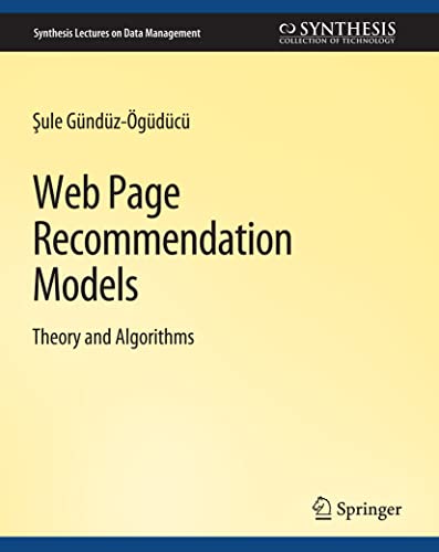 Imagen de archivo de Web Page Recommendation Models a la venta por Chiron Media