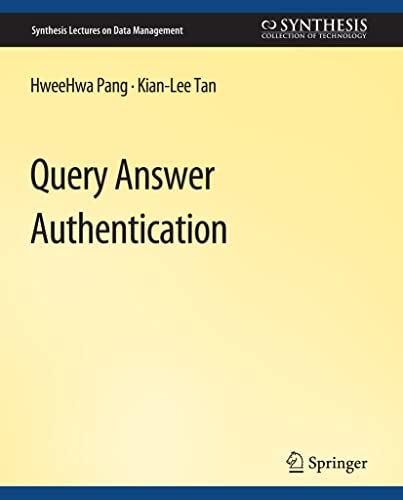 Imagen de archivo de Query Answer Authentication a la venta por Chiron Media