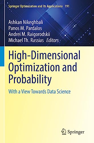 Beispielbild fr High-Dimensional Optimization and Probability: With a View Towards Data Science: 191 (Springer Optimization and Its Applications, 191) zum Verkauf von Revaluation Books