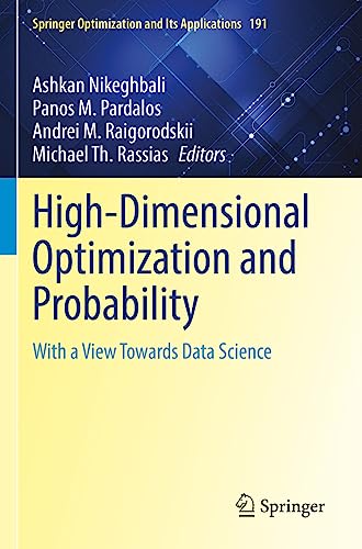 9783031008344: High-Dimensional Optimization and Probability: With a View Towards Data Science
