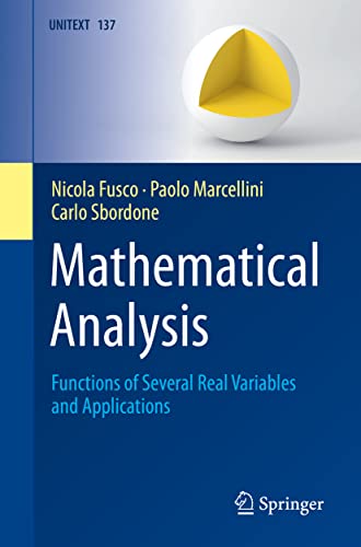 9783031041501: Mathematical Analysis: Functions of Several Real Variables and Applications (UNITEXT, 137)