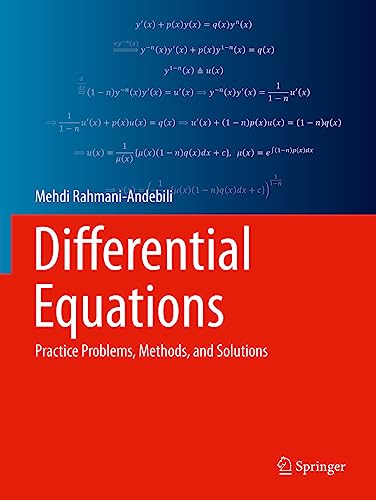 9783031079863: Differential Equations: Practice Problems, Methods, and Solutions