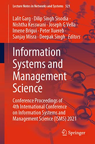9783031131493: Information Systems and Management Science: Conference Proceedings of 4th International Conference on Information Systems and Management Science Isms 2021
