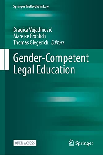 9783031143595: Gender-Competent Legal Education (Springer Textbooks in Law)