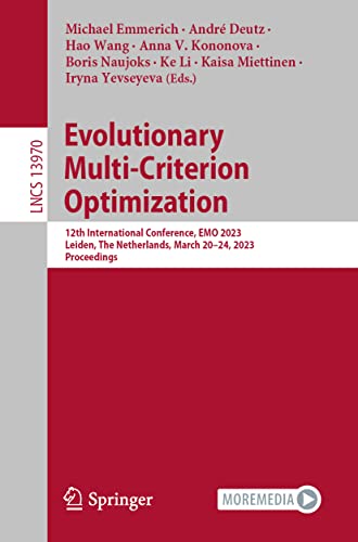 Beispielbild fr Evolutionary Multi-Criterion Optimization zum Verkauf von Blackwell's