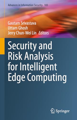 Stock image for Security and Risk Analysis for Intelligent Edge Computing for sale by Revaluation Books