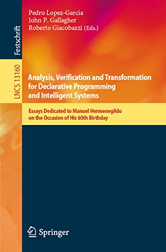 Beispielbild fr Analysis, Verification and Transformation for Declarative Programming and Intelligent Systems zum Verkauf von Blackwell's
