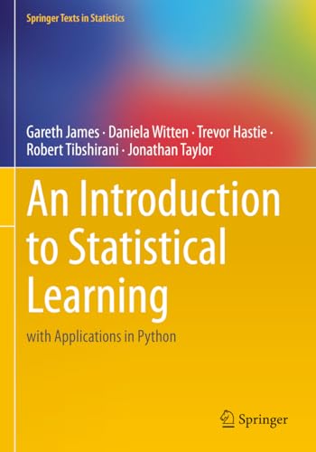 9783031391897: An Introduction to Statistical Learning: with Applications in Python (Springer Texts in Statistics)