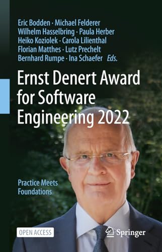 9783031444111: Ernst Denert Award for Software Engineering 2022: Practice Meets Foundations