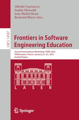 Beispielbild fr Frontiers in Software Engineering Education zum Verkauf von Blackwell's