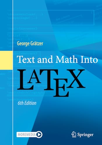Beispielbild fr Text and Math Into LaTeX zum Verkauf von Blackwell's