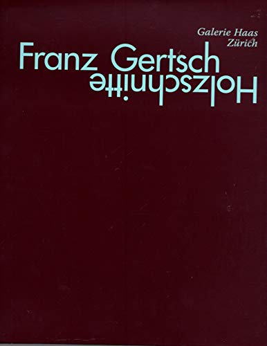 9783033029408: Franz Gertsch: Holzschnitte