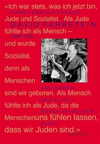 9783034005029: David Farbstein (1868 - 1953): Jdischer Sozialist - sozialistischer Jude