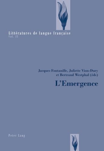 Imagen de archivo de l'emergence - en reponse aux travaux de jean-marie grassin a la venta por Chapitre.com : livres et presse ancienne