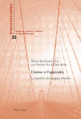 Imagen de archivo de Lintime et lapprendre: La question des langues vivantes (Transversales) (French Edition) a la venta por suffolkbooks