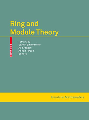 9783034803083: Ring and Module Theory (Trends in Mathematics)