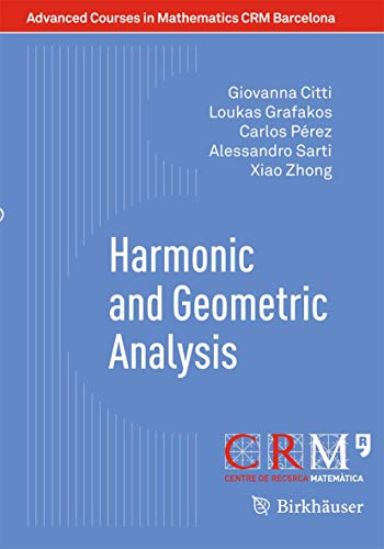 Stock image for Harmonic and Geometric Analysis for sale by Books Puddle