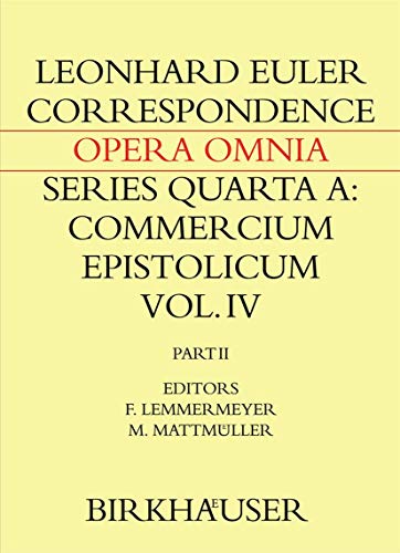 Stock image for Correspondence of Leonhard Euler with Christian Goldbach: Volume 2 for sale by Revaluation Books