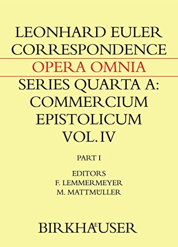 Stock image for Correspondence of Leonhard Euler with Christian Goldbach: Volume 1 for sale by Revaluation Books