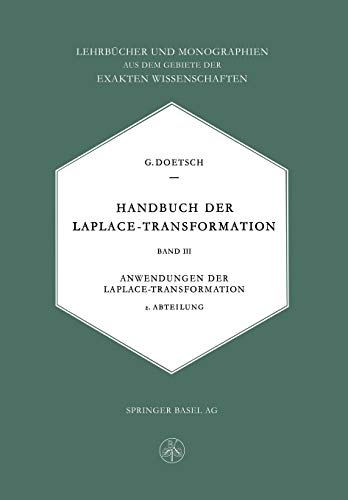 Stock image for Handbuch Der Laplace-Transformation: Anwendungen Der Laplace-Transformation for sale by Chiron Media