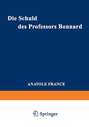 9783034864718: Die Schuld des Professors Bonnard (German Edition)