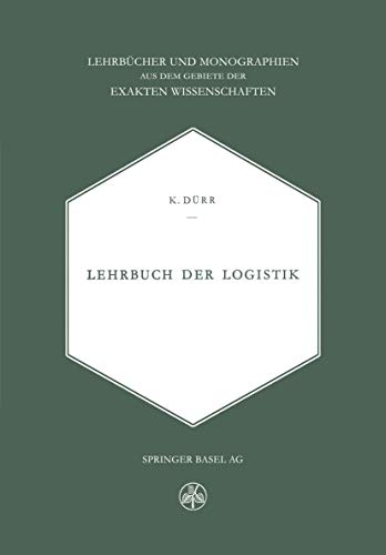 Stock image for Lehrbuch der Logistik for sale by Chiron Media