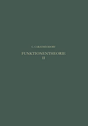 9783034868457: Funktionentheorie: 9 (Lehrbcher und Monographien aus dem Gebiete der exakten Wissenschaften)
