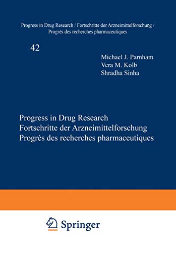 Beispielbild fr Progress in Drug Research / Fortschritte der Arzneimittelforschung / Progres des recherches pharmaceutiques zum Verkauf von Chiron Media