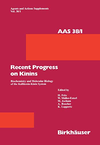 Stock image for Recent Progress on Kinins for sale by Kennys Bookshop and Art Galleries Ltd.