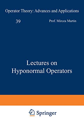 Immagine dell'editore per Lectures on Hyponormal Operators (Operator Theory: Advances and Applications) venduto da Ria Christie Collections