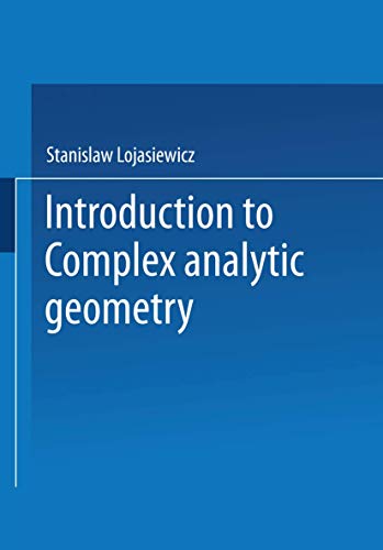 9783034876193: Introduction to Complex Analytic Geometry