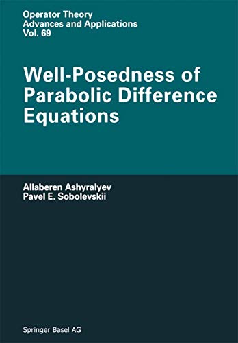 9783034896610: Well-Posedness of Parabolic Difference Equations