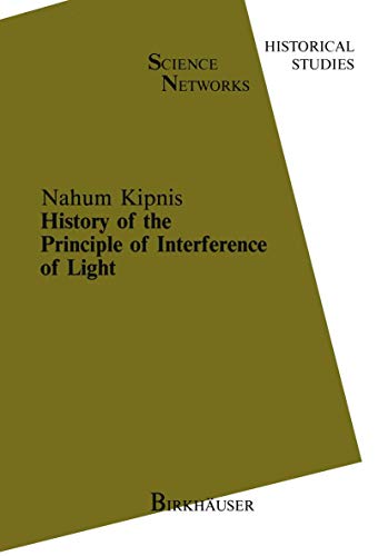 9783034897174: History of the Principle of Interference of Light (Science Networks. Historical Studies)