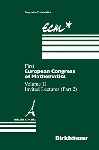 First European Congress of Mathematics Paris, July 6-10, 1992 - Anthony Joseph