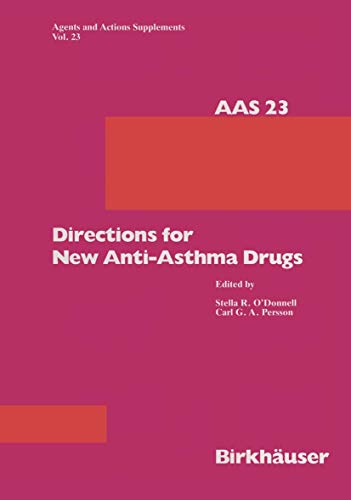 Imagen de archivo de Directions for New Anti-Asthma Drugs a la venta por Chiron Media