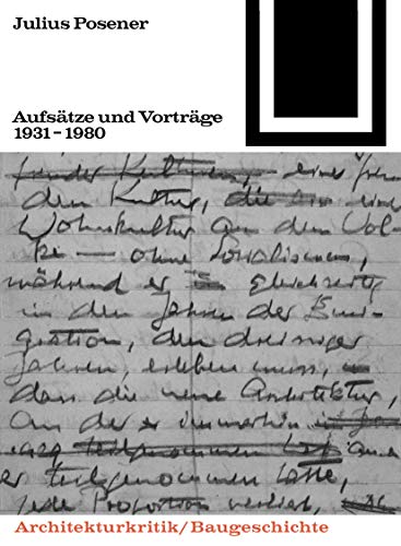 9783035600568: Aufstze und Vortrge 1931-1980: 54/55 (Bauwelt Fundamente, 54/55)