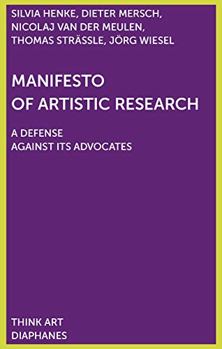 Stock image for Manifesto of Artistic Research for sale by Blackwell's