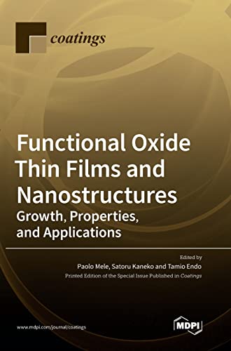 Imagen de archivo de Functional Oxide Thin Films and Nanostructures a la venta por PBShop.store US