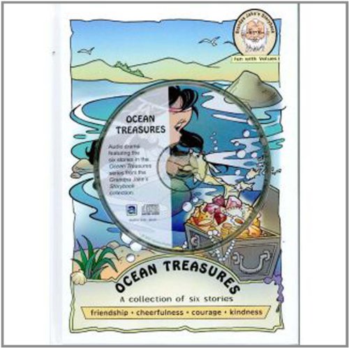 Stock image for Ocean Treasures-Grandpa Jake's Hard Cover Kids Book-Plus Audio Book-Fun-Values-Friendship-Courtesy-Courage-Prayer-Short Stories for . Kids-Helping Other (Grandpa Jake's Storybook) for sale by HPB-Ruby