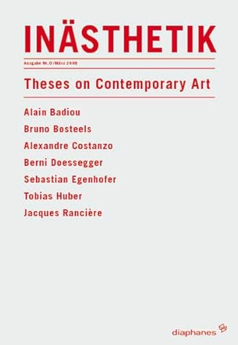 9783037340349: Insthetik - Nr. 0: Theses on Contemporary Art