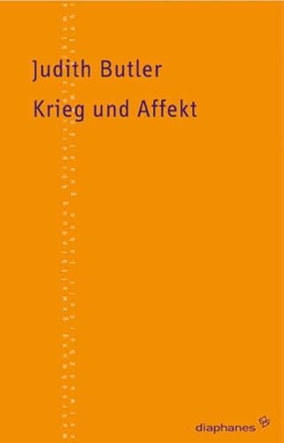 9783037340790: Krieg und Affekt