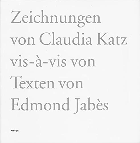 9783037400340: Vis--vis by Jabs, Edmond; Katz, Claudia; Brechbhl, Beat