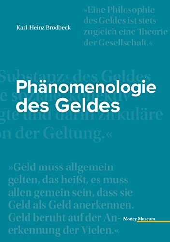 Stock image for Phnomenologie des Geldes for sale by Blackwell's
