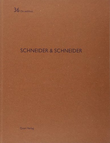 Beispielbild fr Schneider & Schneider. zum Verkauf von Kloof Booksellers & Scientia Verlag