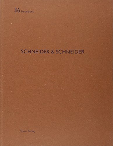 9783037610176: Schneider & Schneider: De Aedibus 36